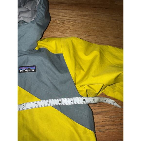 Patagonia H2NO Snowshot Ski Jacket Boys M 10 Insulated Blue Black Coat Parka - Picture 7 of 9